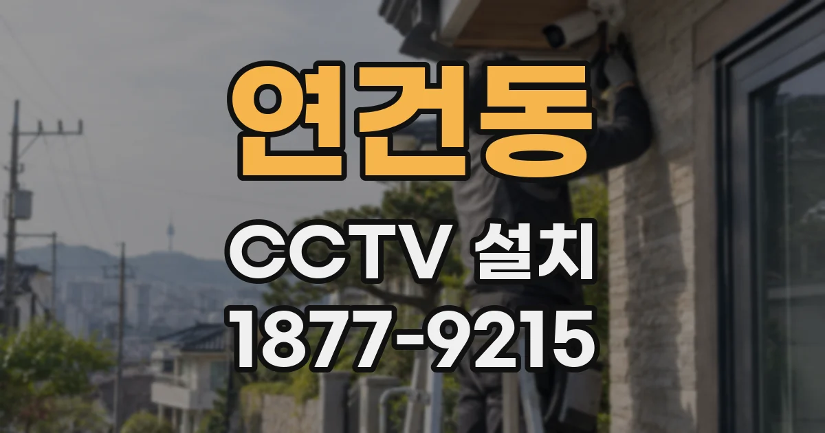 연건동 CCTV 설치