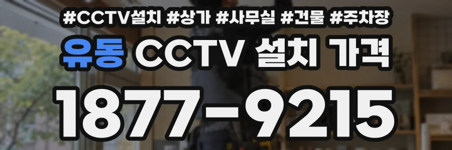 유동 CCTV 설치 가격
