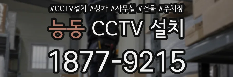 능동 CCTV 설치
