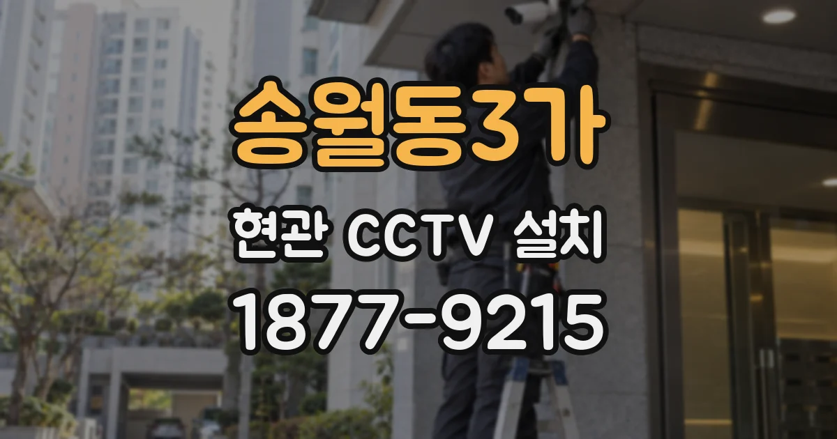 송월동3가 현관 CCTV 설치