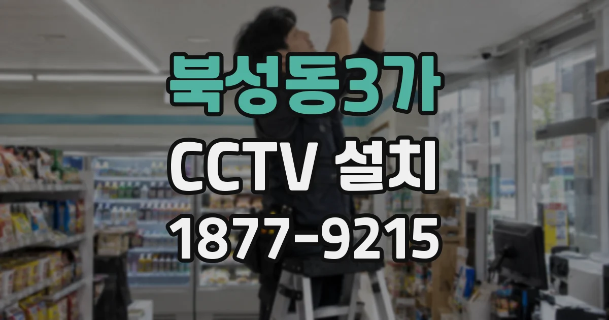 북성동3가 CCTV 설치