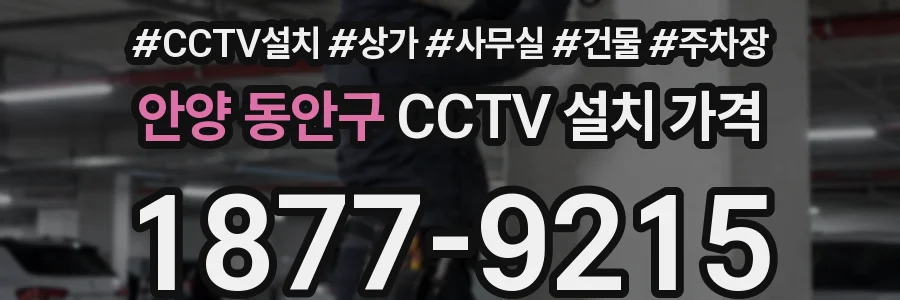 안양 동안구 CCTV 설치 가격