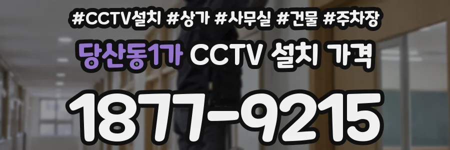 당산동1가 CCTV 설치 가격