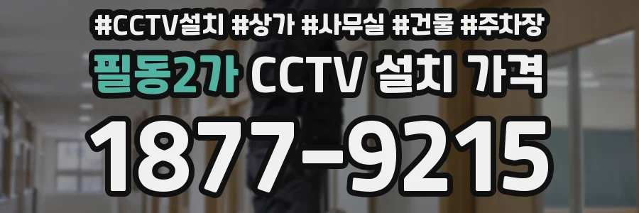 필동2가 CCTV 설치 가격