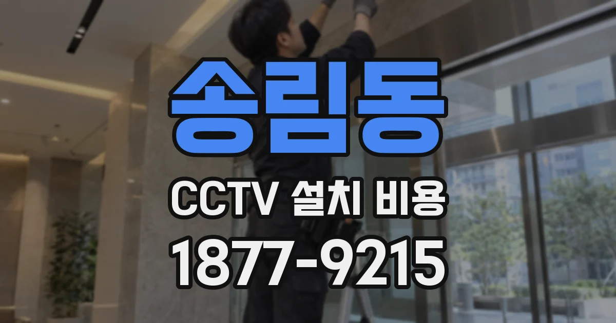 송림동 CCTV 설치 비용