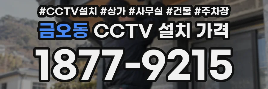 금오동 CCTV 설치 가격