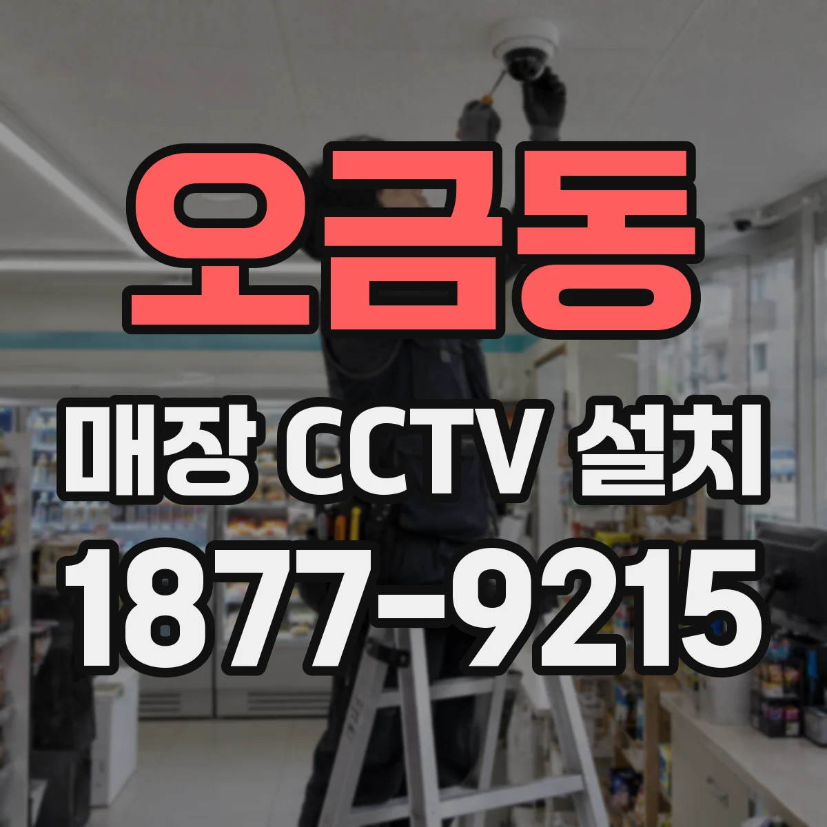 오금동 매장 CCTV 설치