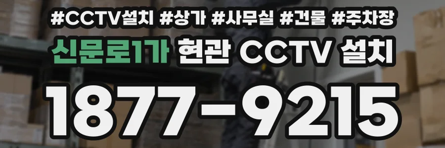 신문로1가 현관 CCTV 설치