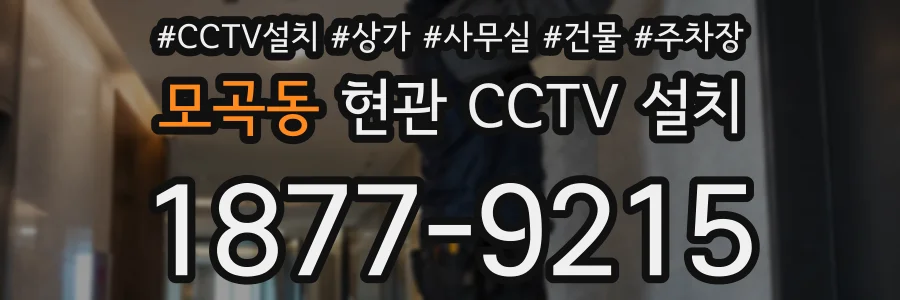 모곡동 현관 CCTV 설치