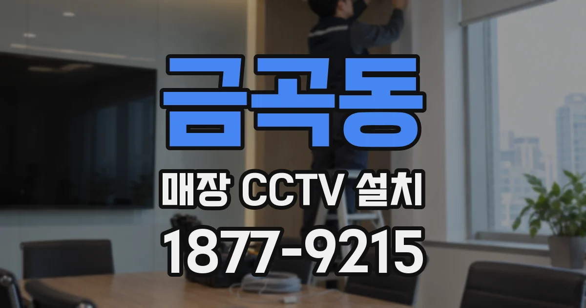 금곡동 매장 CCTV 설치