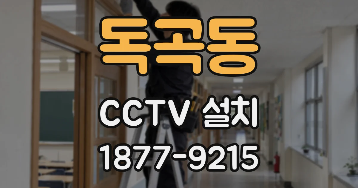 독곡동 CCTV 설치