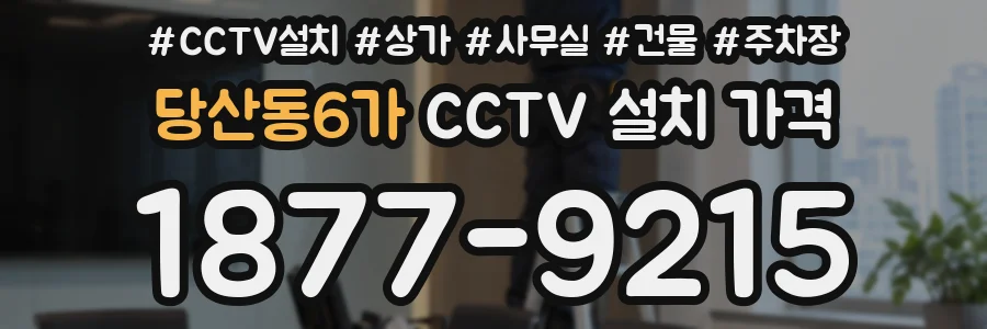 당산동6가 CCTV 설치 가격