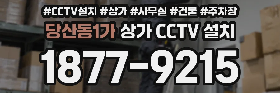 당산동1가 상가 CCTV 설치