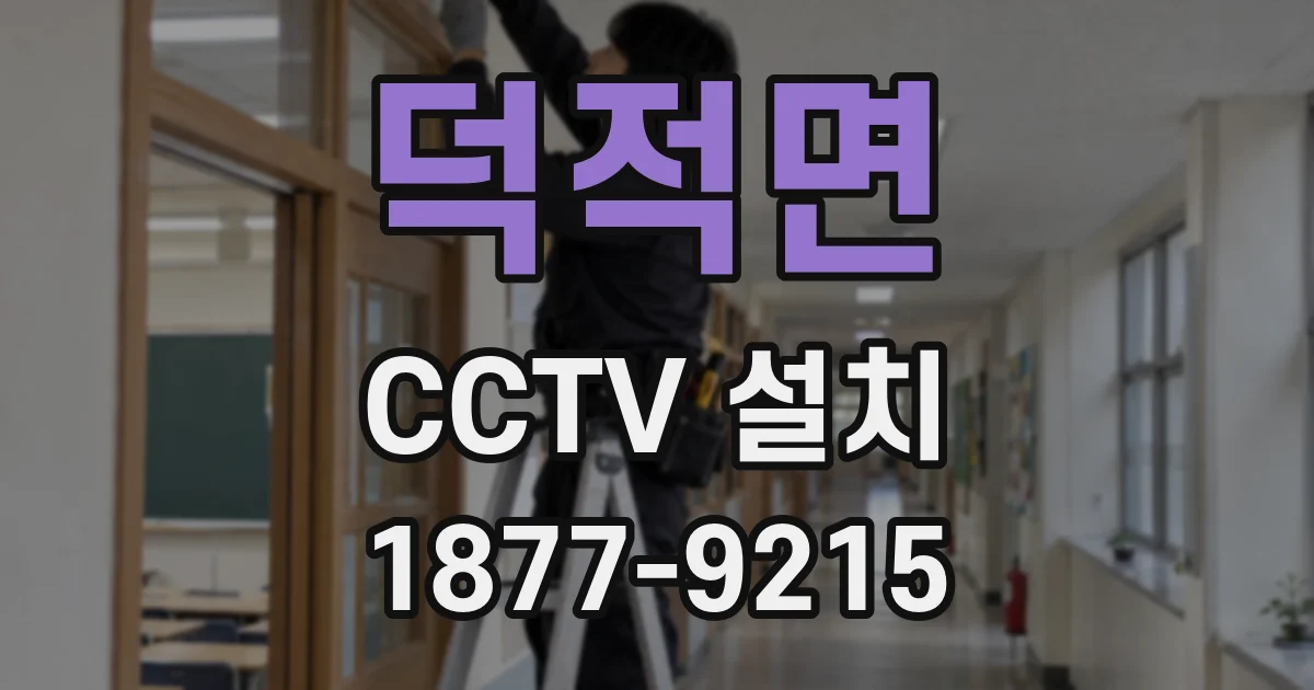 덕적면 CCTV 설치