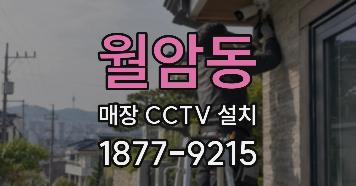 월암동 매장 CCTV 설치