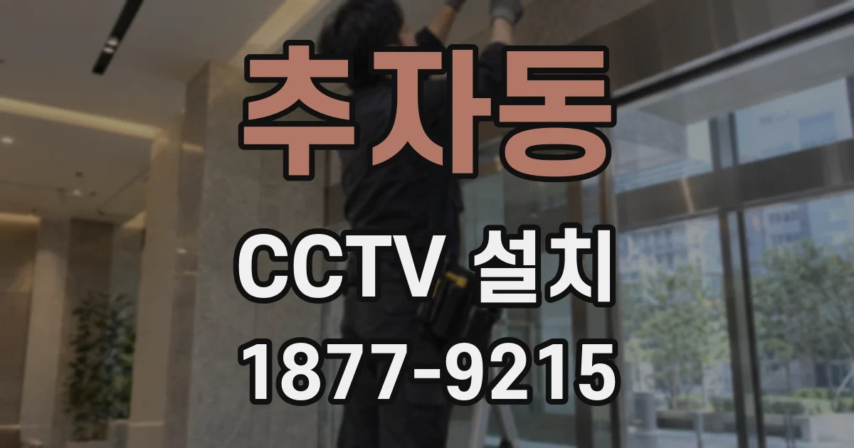 추자동 CCTV 설치