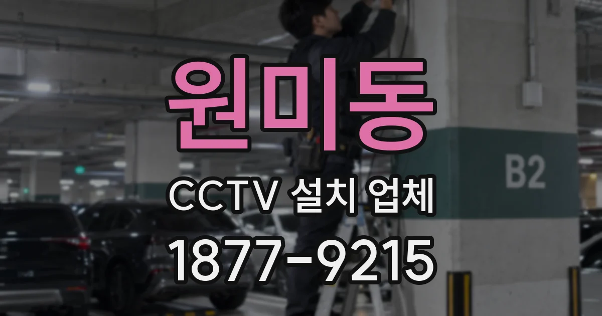 원미동 CCTV 설치 업체