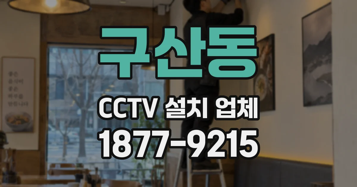 구산동 CCTV 설치 업체