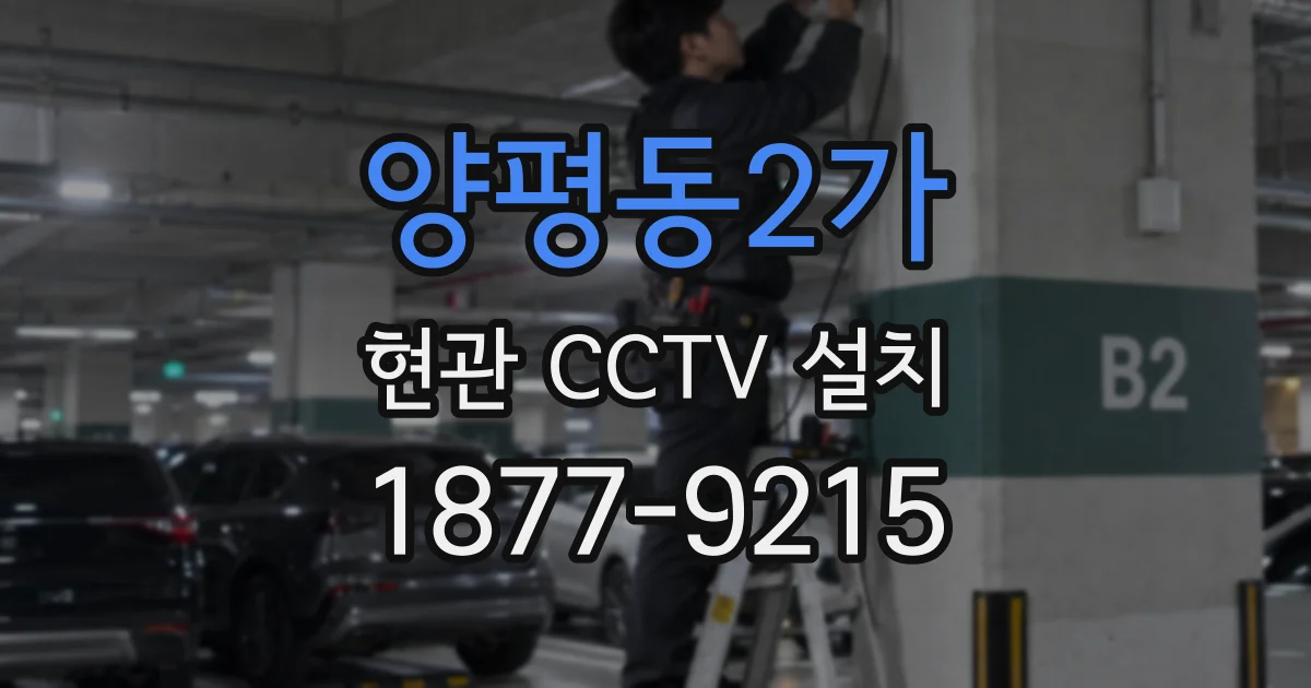 양평동2가 현관 CCTV 설치