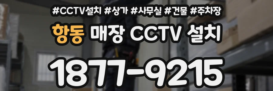 항동 매장 CCTV 설치