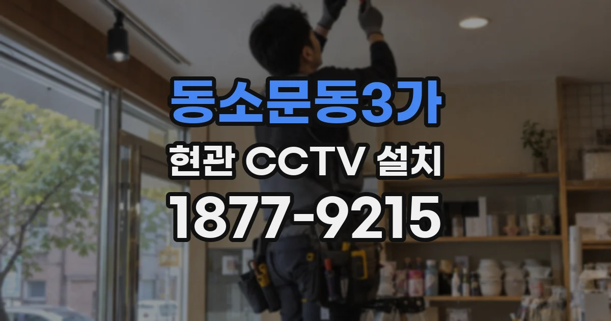 동소문동3가 현관 CCTV 설치