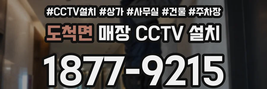 도척면 매장 CCTV 설치