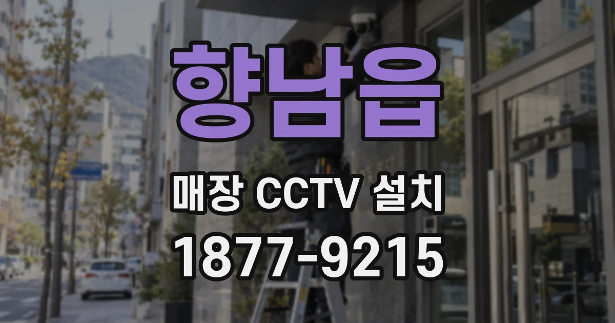 향남읍 매장 CCTV 설치