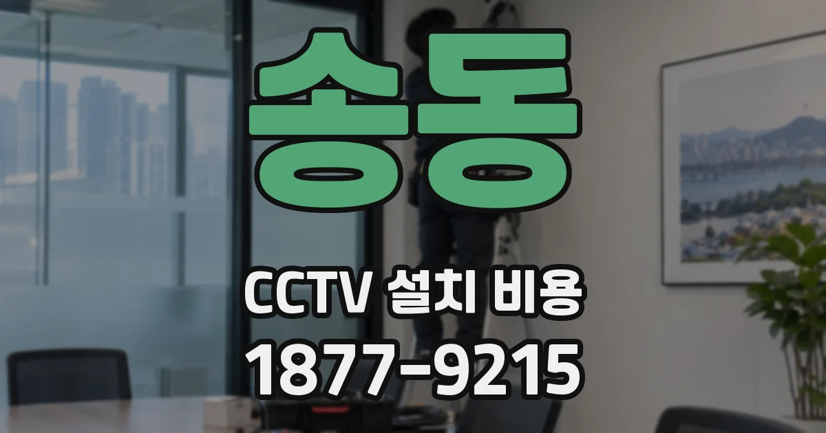 송동 CCTV 설치 비용