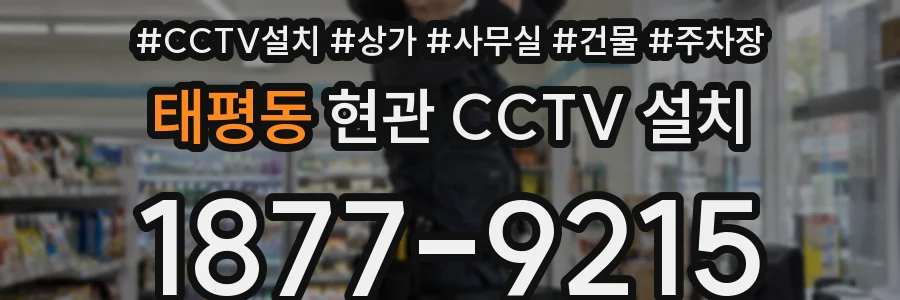 태평동 현관 CCTV 설치