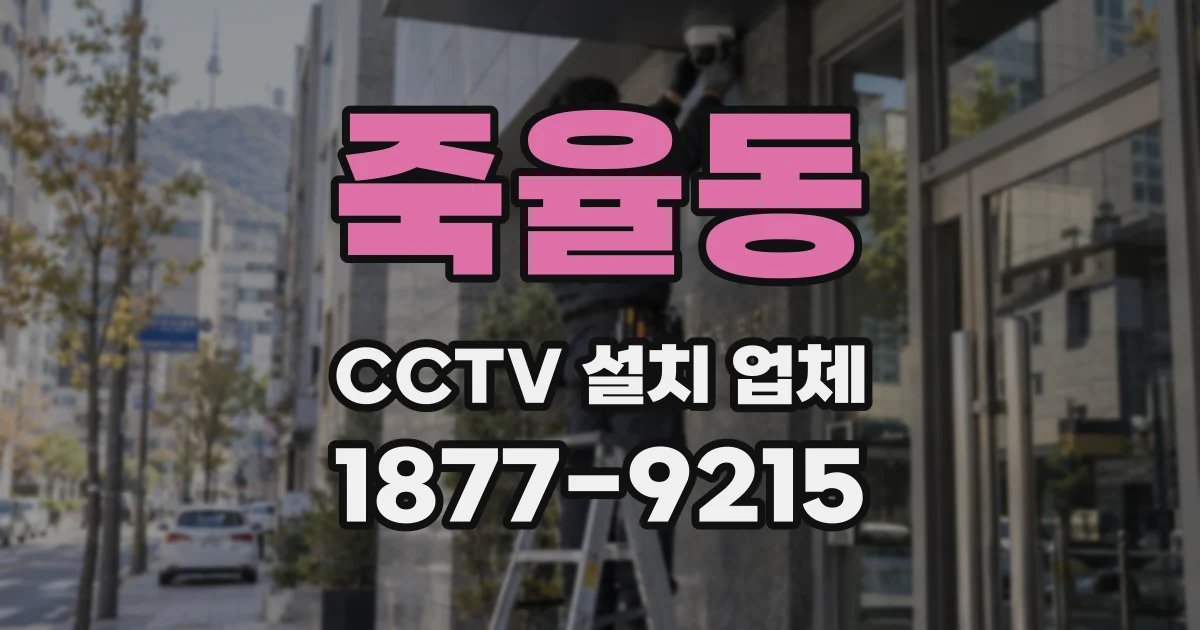 죽율동 CCTV 설치 업체