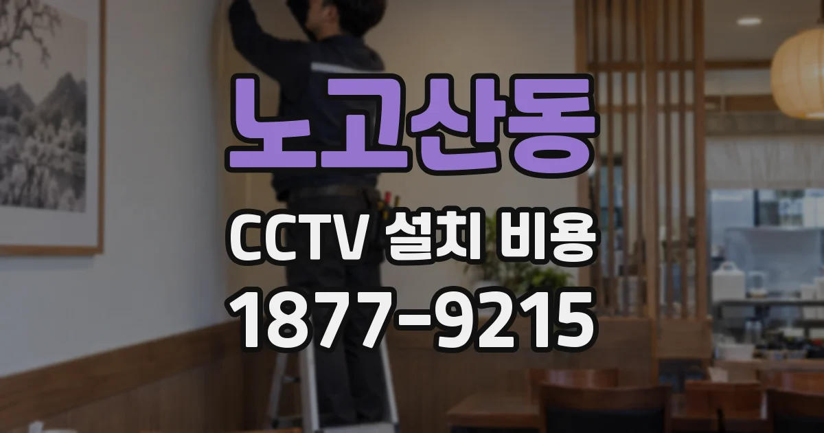 노고산동 CCTV 설치 비용