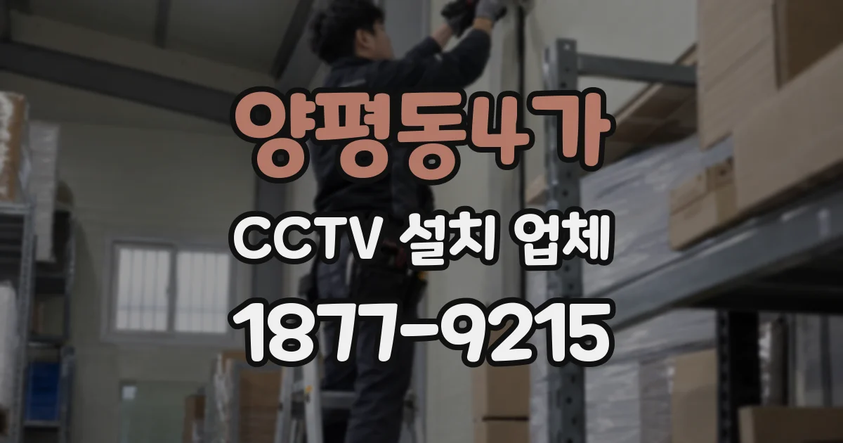 양평동4가 CCTV 설치 업체