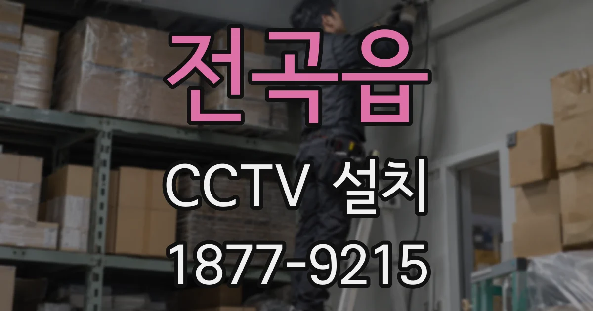 전곡읍 CCTV 설치