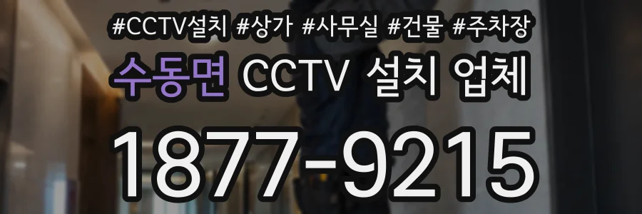 수동면 CCTV 설치 업체