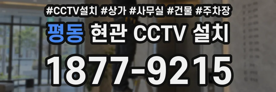 평동 현관 CCTV 설치