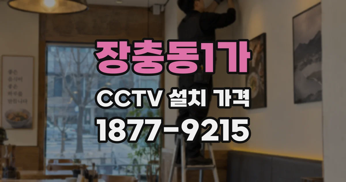 장충동1가 CCTV 설치 가격