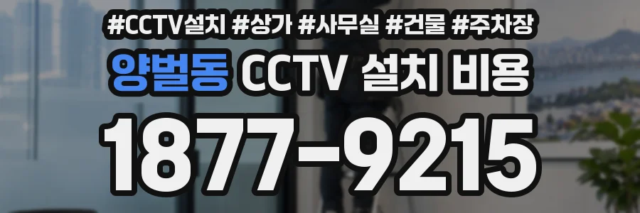 양벌동 CCTV 설치 비용