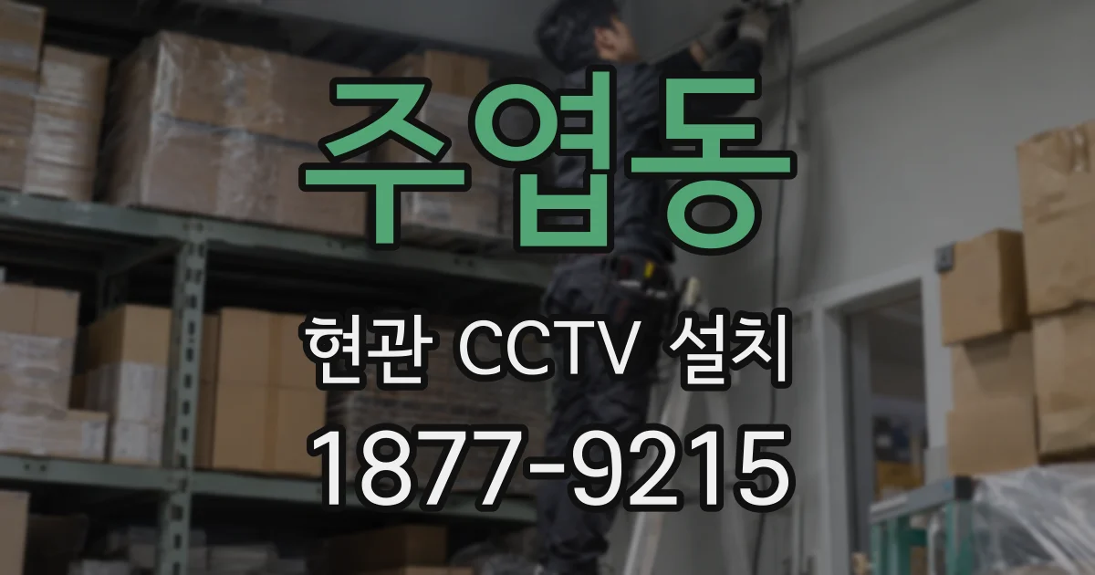 주엽동 현관 CCTV 설치