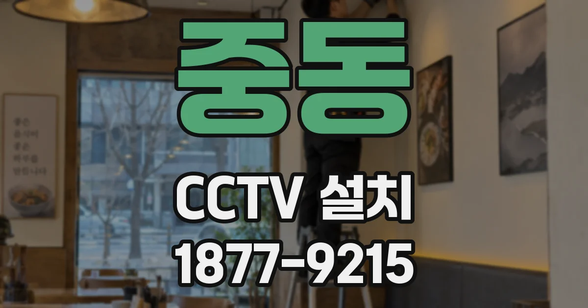 중동 CCTV 설치