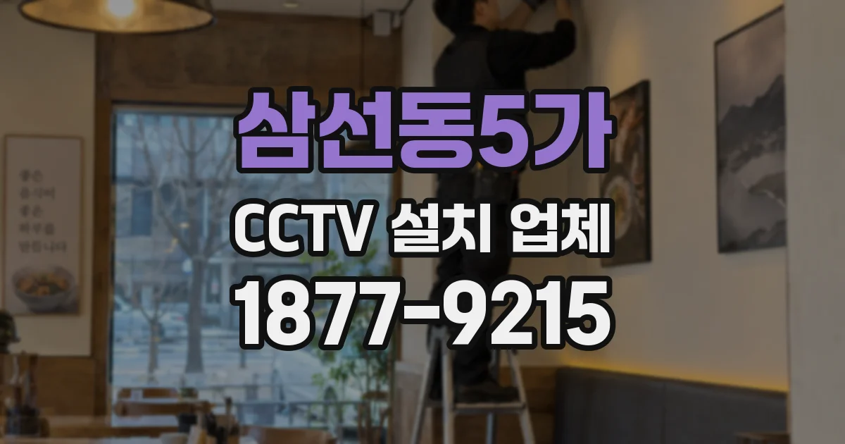삼선동5가 CCTV 설치 업체