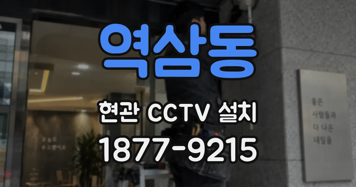 역삼동 현관 CCTV 설치
