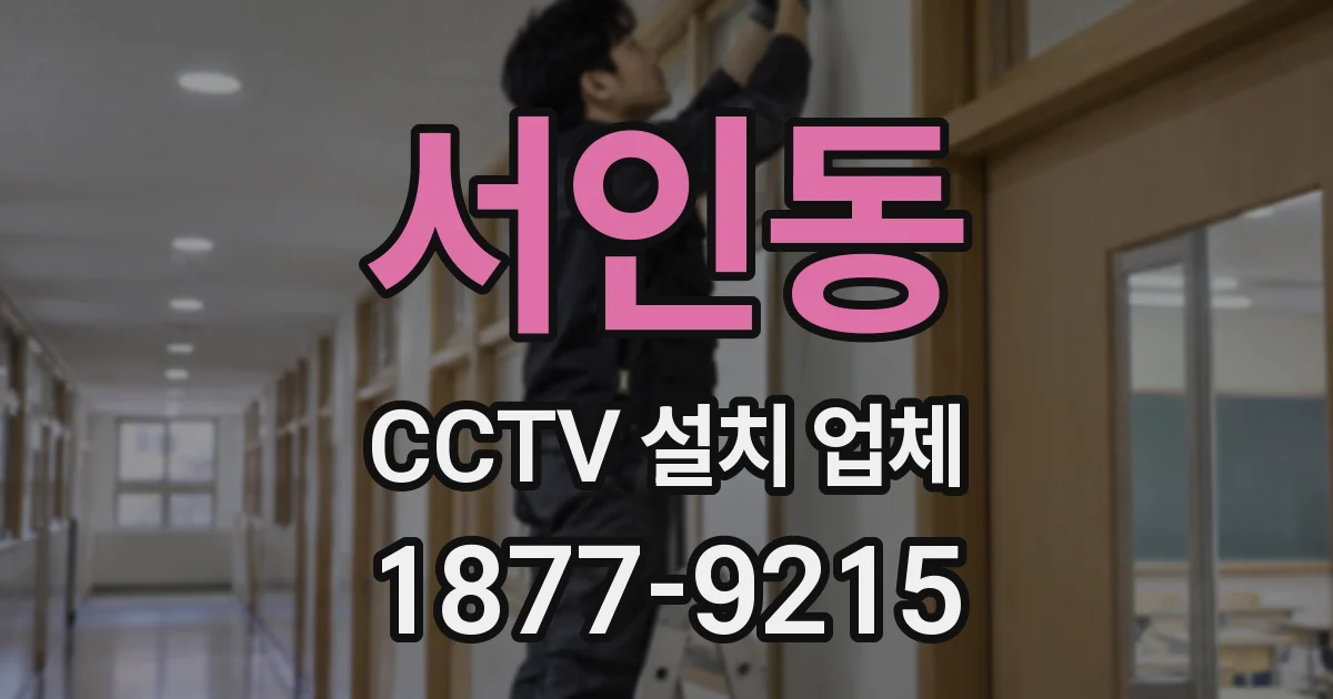 서인동 CCTV 설치 업체