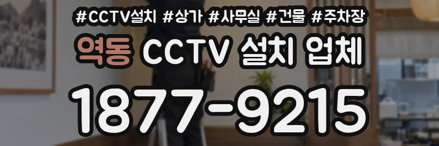 역동 CCTV 설치 업체