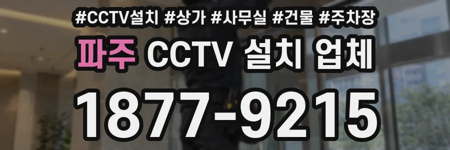 파주 CCTV 설치 업체