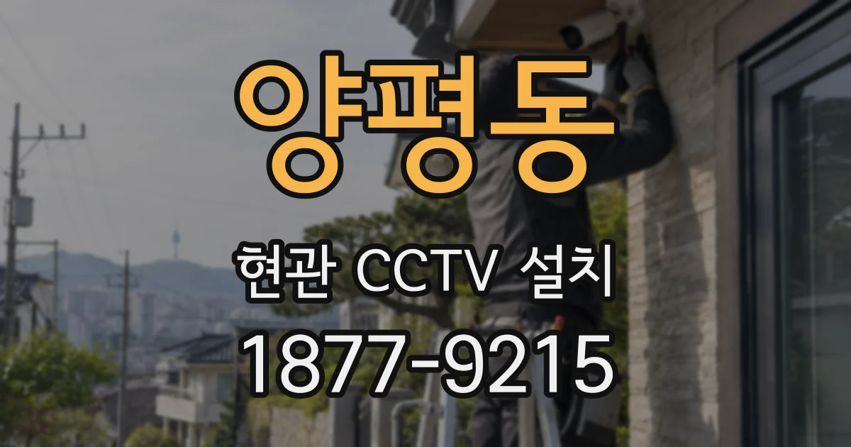 양평동 현관 CCTV 설치