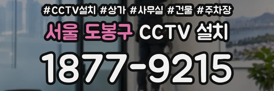 서울 도봉구 CCTV 설치