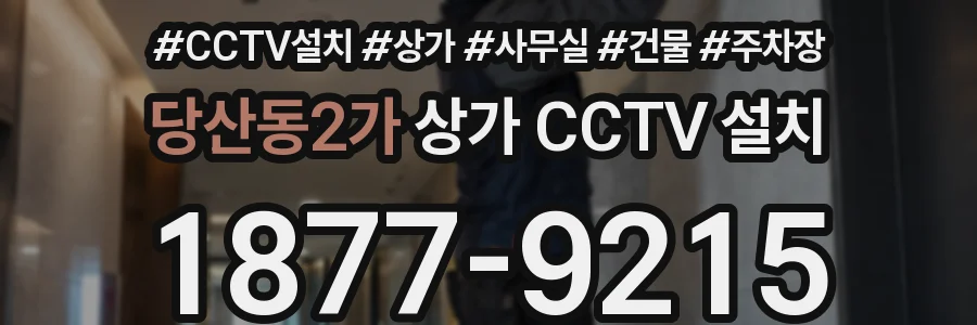당산동2가 상가 CCTV 설치