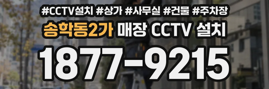 송학동2가 매장 CCTV 설치