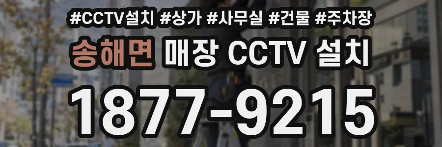 송해면 매장 CCTV 설치