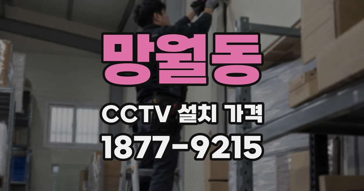 망월동 CCTV 설치 가격